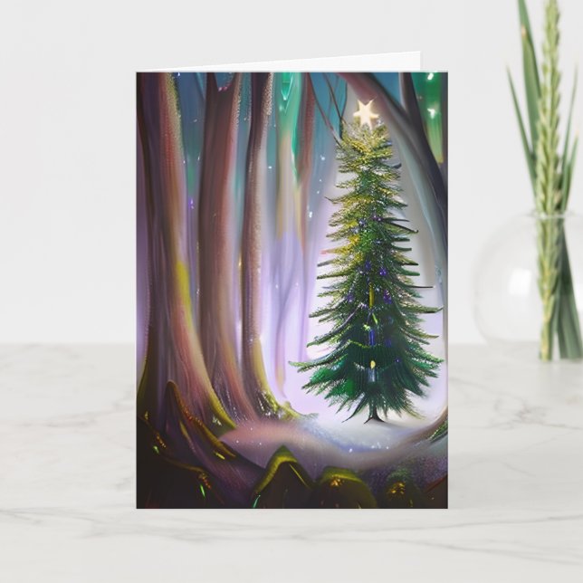 Cartão Desejo-te um Natal mágico (Frente)