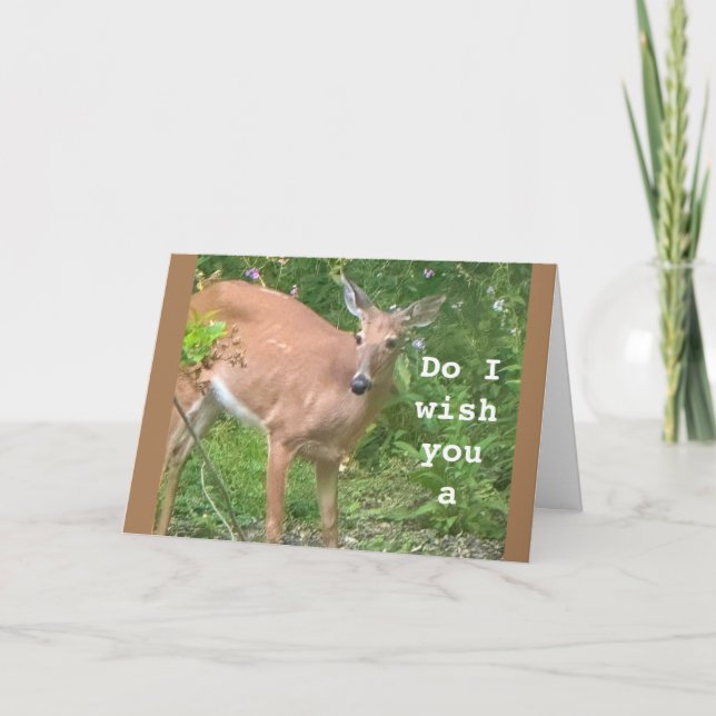 CARTÃO DESEJO UM ANIVERSÁRIO FELIZ! CLARO QUE SIM! (Frente)