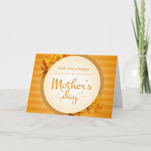 Cartão Desejo um feliz dia das mães