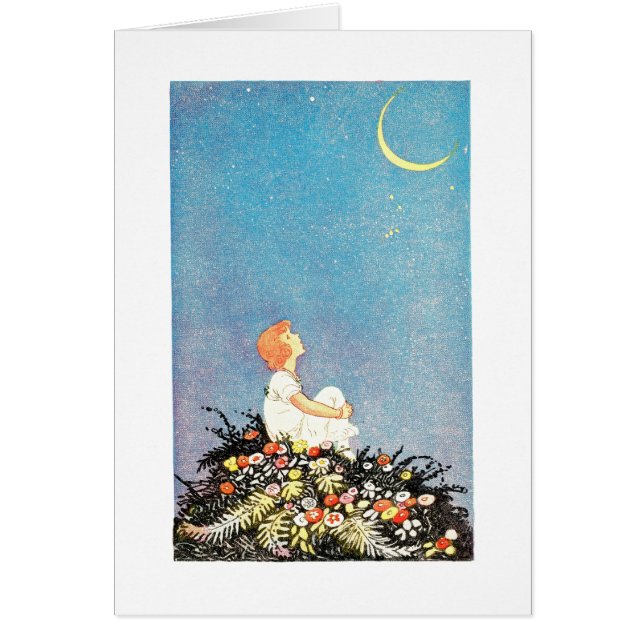 Cartão Desejos da lua (Frente)