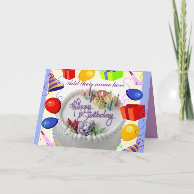 Cartão Desejos de Aniversário_ (Frente)