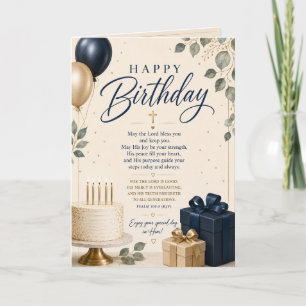 Cartão Desejos de Aniversário Abençoado – Aniversário Cri