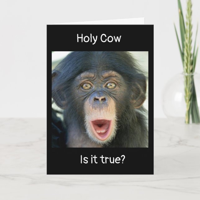 Cartão "DESEJOS DE aniversário de 40 anos" DE MACACACO SU (Frente)