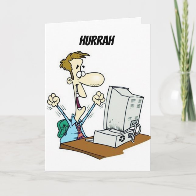 Cartão ****DESEJOS DE aniversário de 40 anos HIGH TECH*** (Frente)