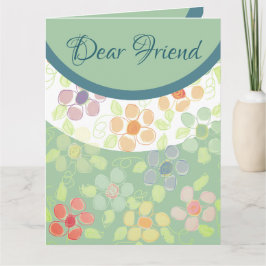 Cartão Desejos de Aniversário Flores