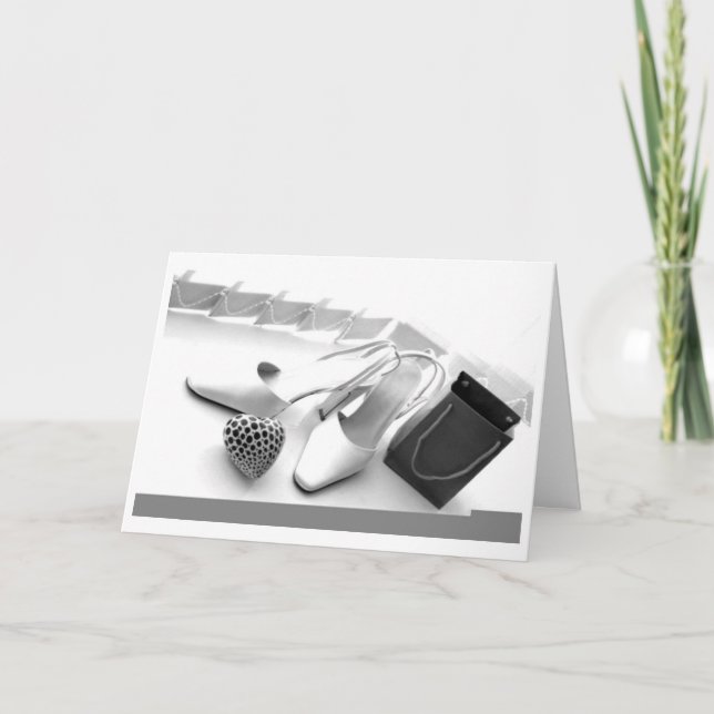 CARTÃO DESEJOS DE "MODA NOTURNA" FEMININA (Frente)