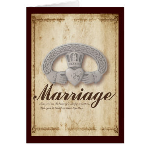 Cartão Desejos do casamento de fevereiro