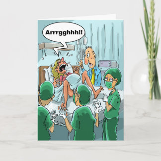 Cartão Desejos engraçados do aniversário - sua mamã