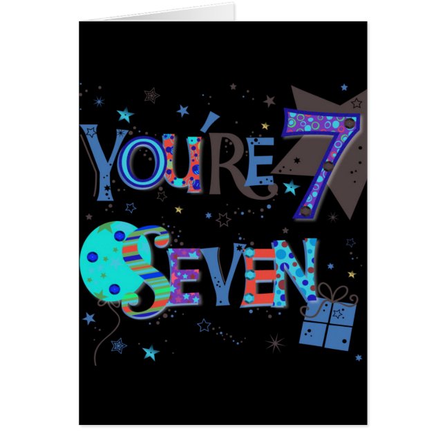 CARTÃO DESEJOS ESPECIAIS PARA VOCÊ NO **ANIVERSÁRIO DE 7* (Frente)