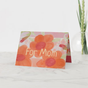Cartão Desejos mais felizes do Dia de as mães