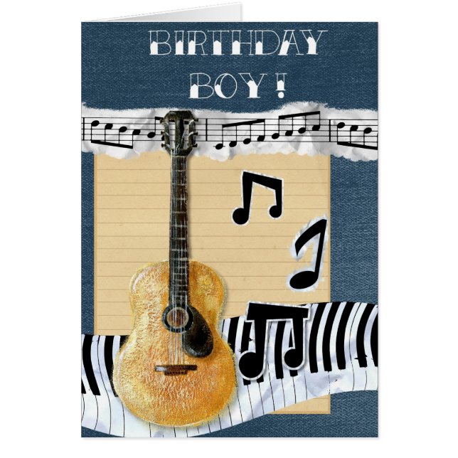 Cartão Desejos musicais (Frente)