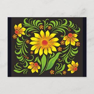 cartão desenhado ao estilo ukrainiano