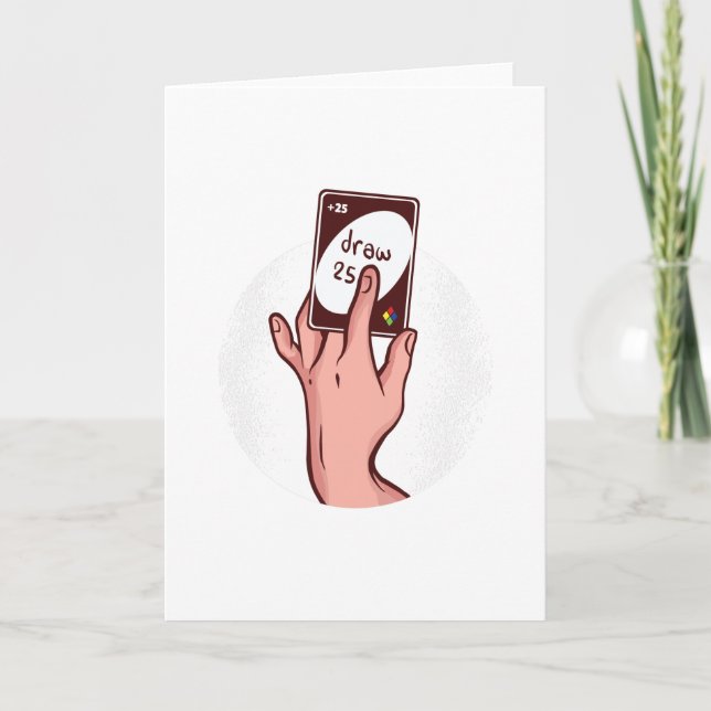 Cartão Desenhar +25 (Frente)