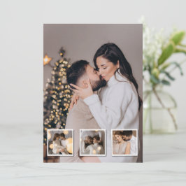 Cartão Desenhe Seu Próprio Colagem de 4 Fotos