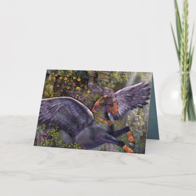 Cartão Desenhista de luxe A7 Notecard de Gwarchodwyr (Frente)