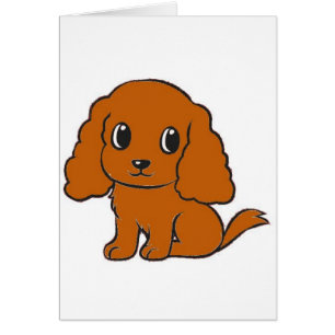 Cartão desenho animado do cavalier kcs ruby