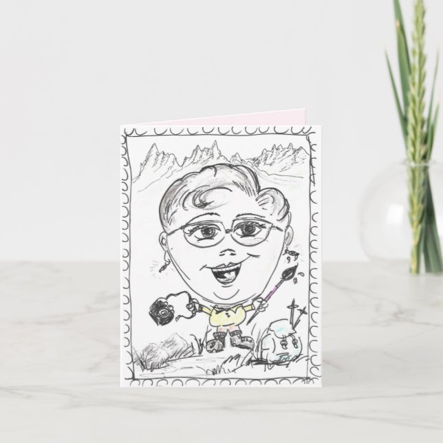 Cartão desenho animado do primo (Frente)