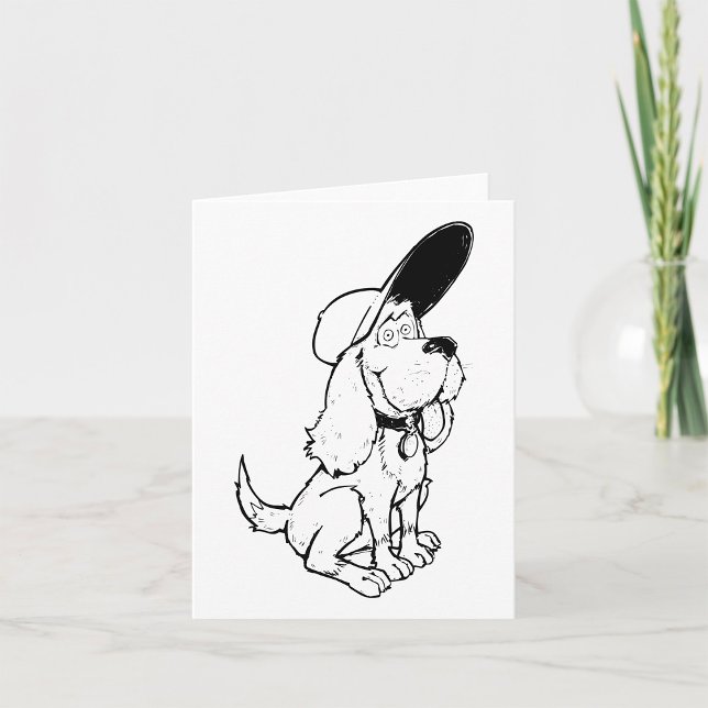 Cartão Desenho Cão (Criador carregado)