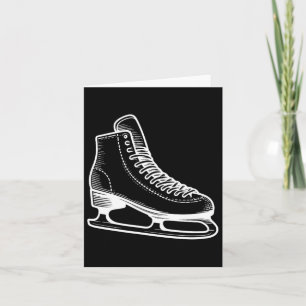 Cartão Desenho da Linha Desportiva do Inverno do Skate de