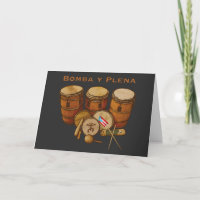 Desenho de Bomba e Plena de Porto Rico
