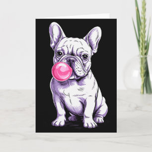 Cartão Desenho de Bulldog Francês para Homens Mulheres Bu