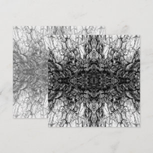Cartão Desenho de padrão de foto em preto e branco da cas