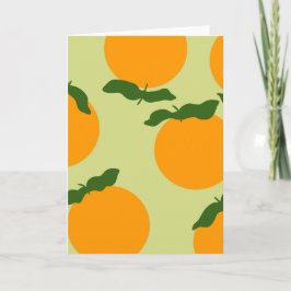 Cartão desenho de padrão laranja