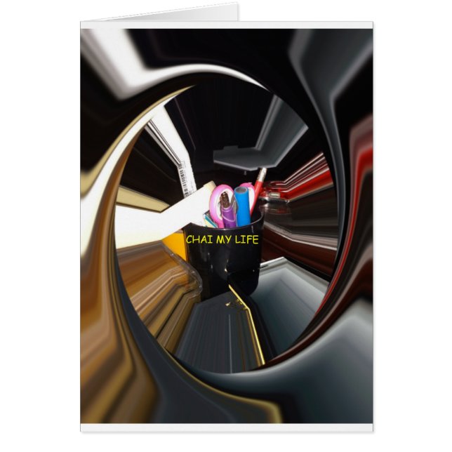 Cartão Desenho de Parede Moderna do Office Essentials (Frente)