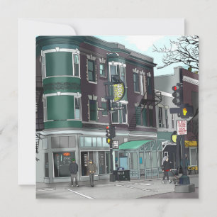 Cartão Desenho do Centro Madison, Wisconsin