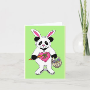 Cartão Desenho do Coelho de Páscoa Panda