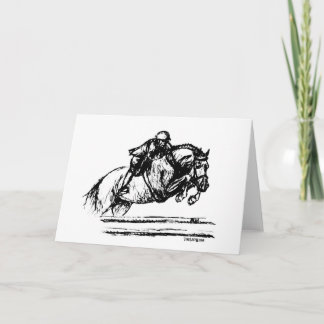 Cartão Desenho do Hunter Over Fences