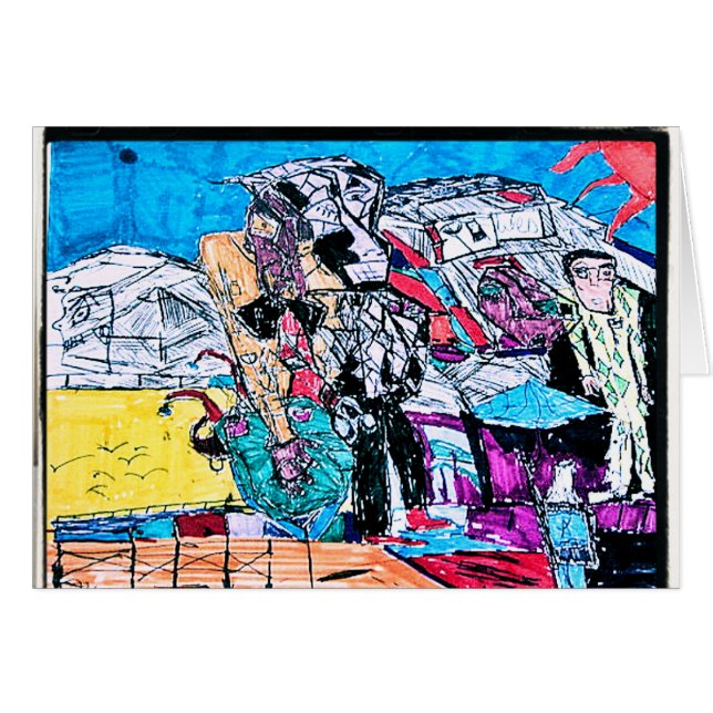 Cartão desenho do rio ouro (Frente Horizontal)