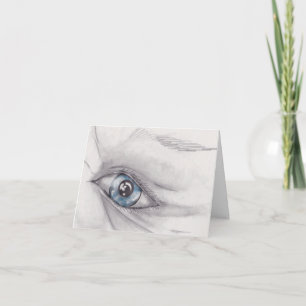 Cartão Desenho e olho