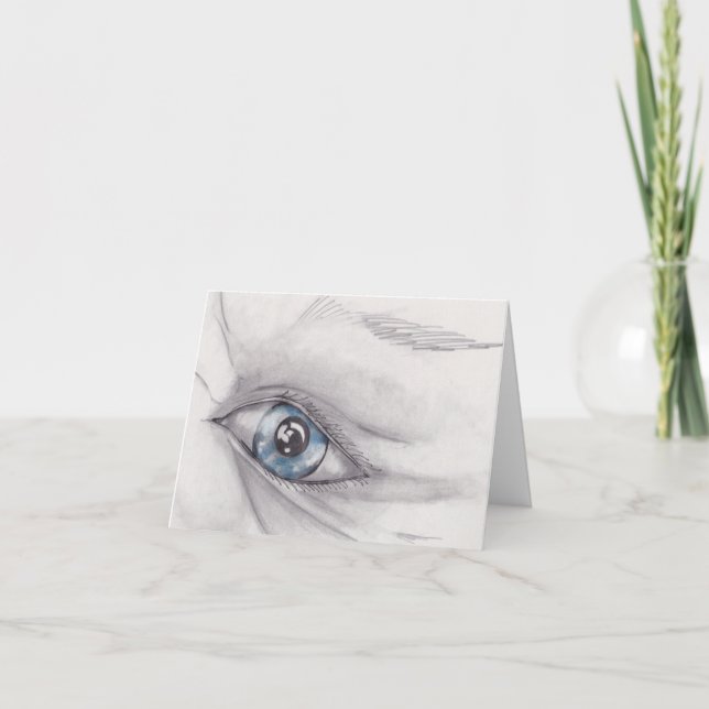 Cartão Desenho e olho (Frente)