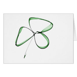 Cartão desenho gracioso pequeno trevo