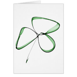 Cartão desenho gracioso pequeno trevo