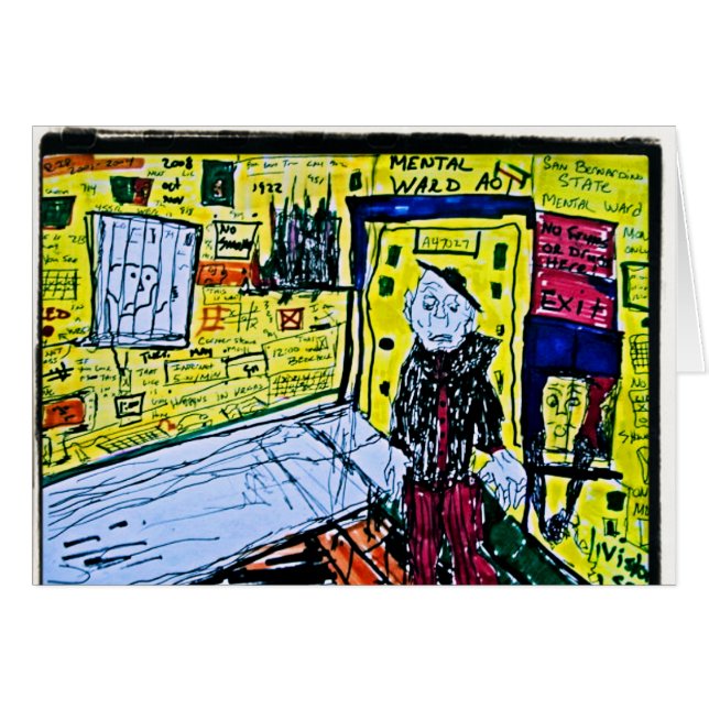 Cartão Desenho Mental Ward (Frente Horizontal)