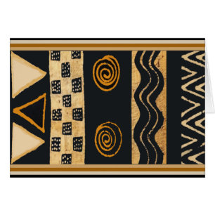 Cartão Desenho Nativo Americano do Sudoeste Tribal