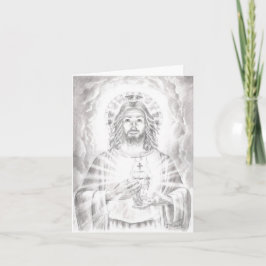 Cartão Desenho 'Sagrado Coração de Jesus', Jenny McLaughl