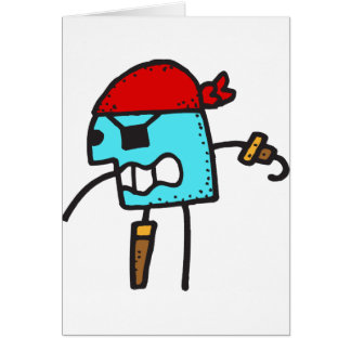 Cartão Desenhos animados do pirata
