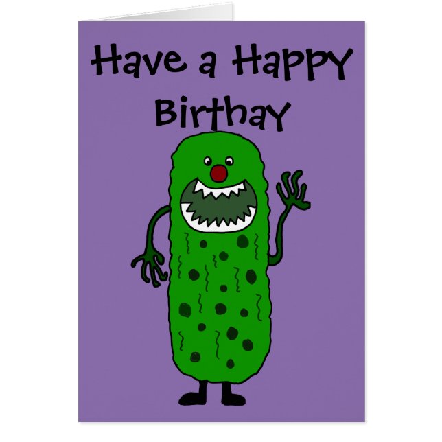 Cartão Desenhos animados engraçados do monstro das (Frente)