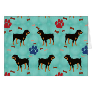 Cartão Desenhos animados Rottweiler