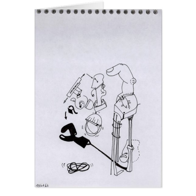 Cartão Desenhos PDD62 S W Desenhos de sombra de dedo surr (Frente)