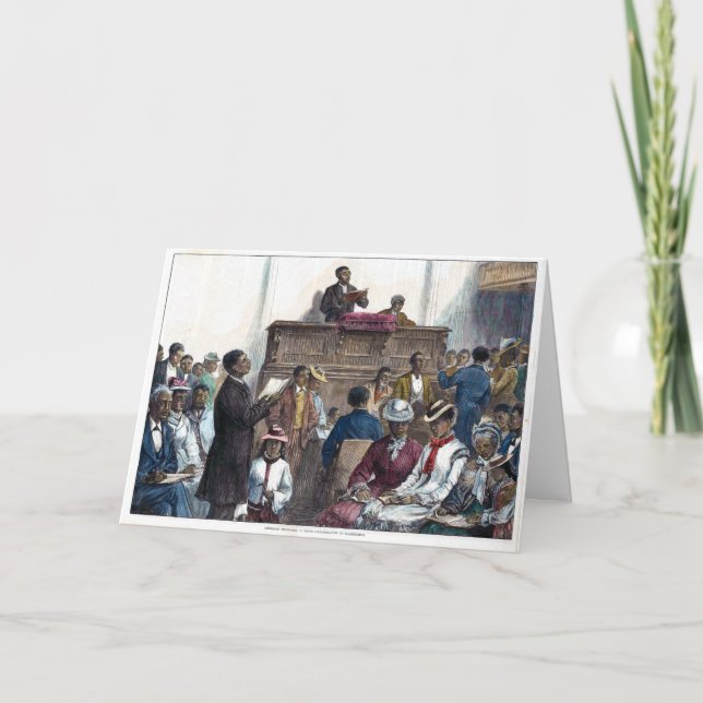 Cartão Desenhos: Uma Congregação Negra em Washington (Frente)