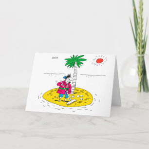 Cartão Desert Island Greetings Card