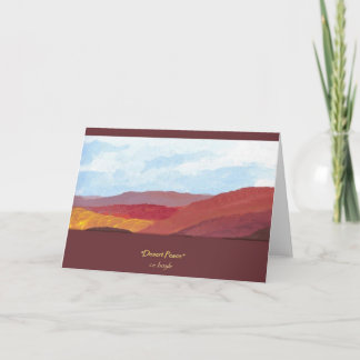 Cartão Desert Peace Greeting Card