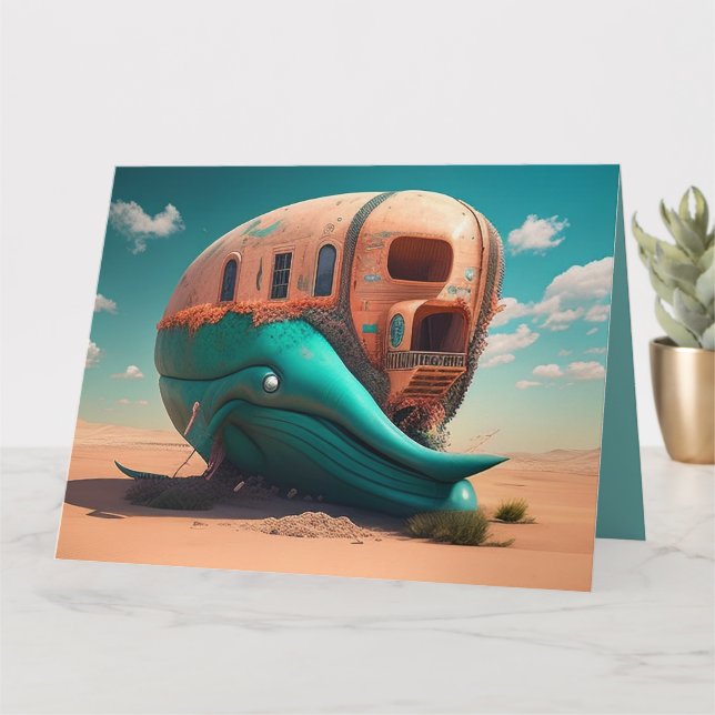 Cartão Desert whale house (Planta pequena)