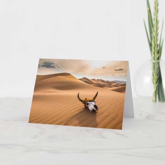Cartão Desertos | Dunas De Areia De Vaca (Frente)