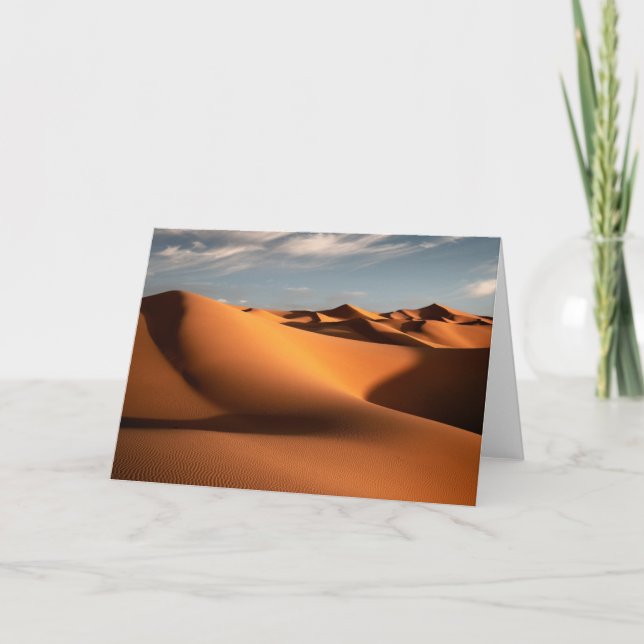 Cartão Desertos | Erg Chebbi Dunes Marrocos (Frente)