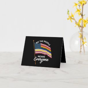 Cartão Desfile do Orgulho LGBT Nós As Pessoas Significa T